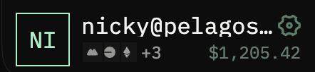 Nabu header with the settings cogwheel next to the username