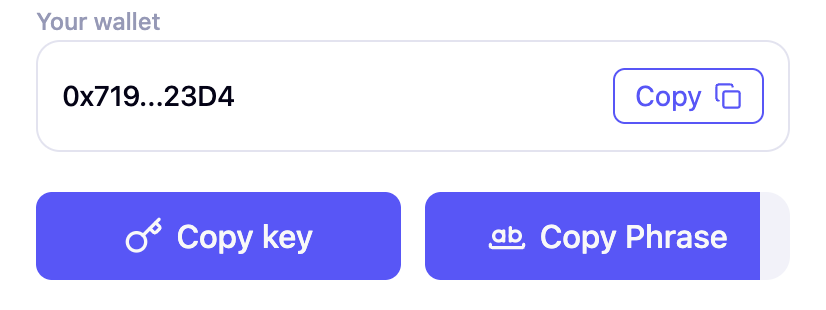 Privy Copy key action